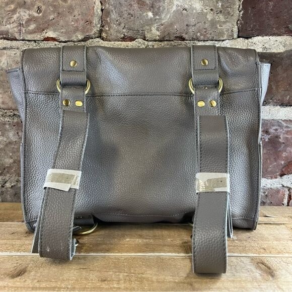 VereVerto “Repetto” Convertable Handbag/Backpack in Gray Leather NWOT main image 4